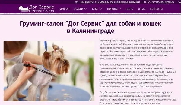 Груминг салон в Калининграде